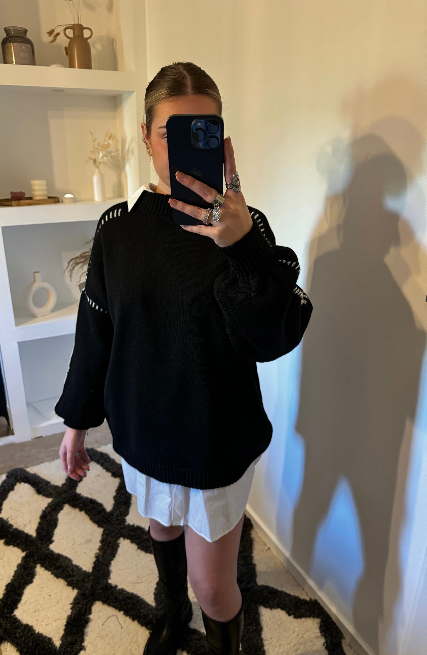 Pull en maille noir - MIA