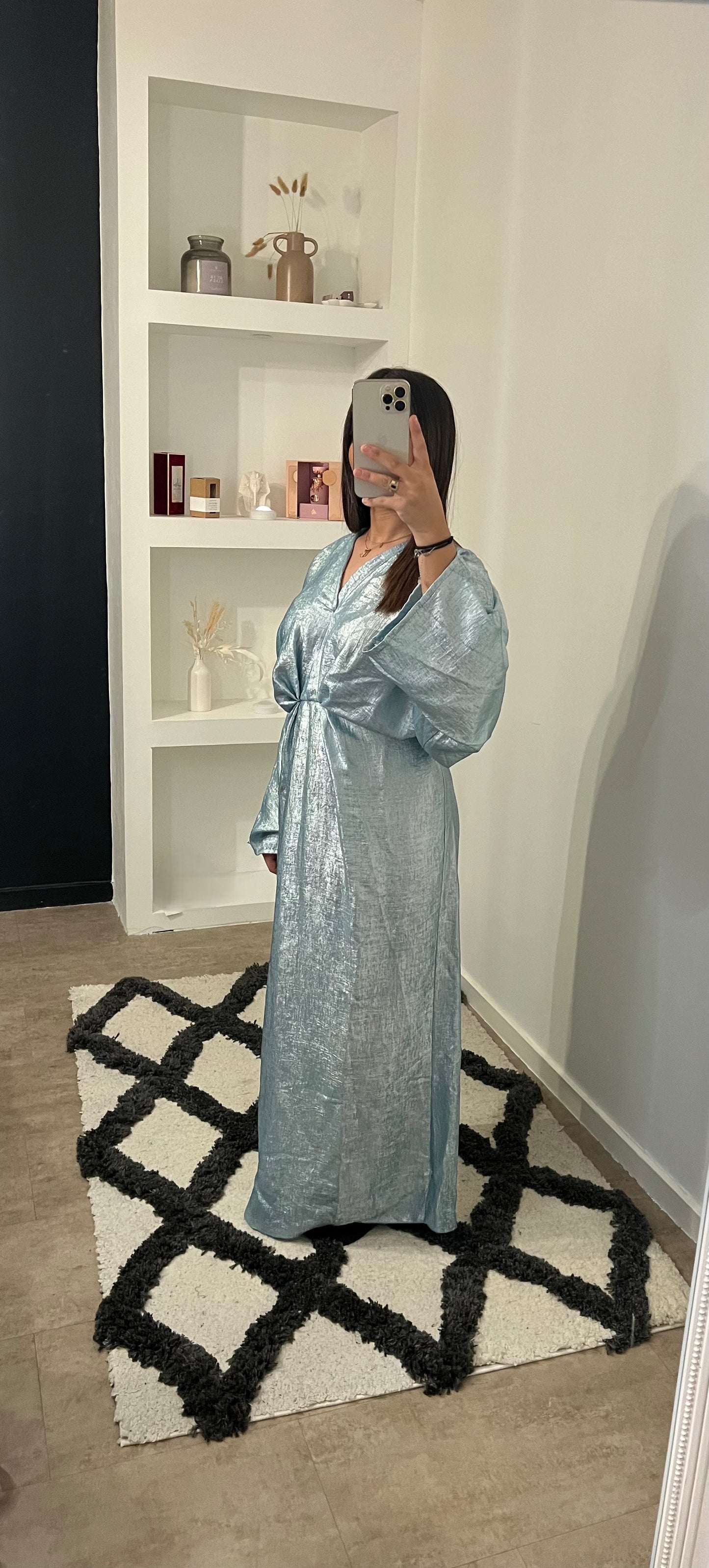 Robe brillante bleu - TIA