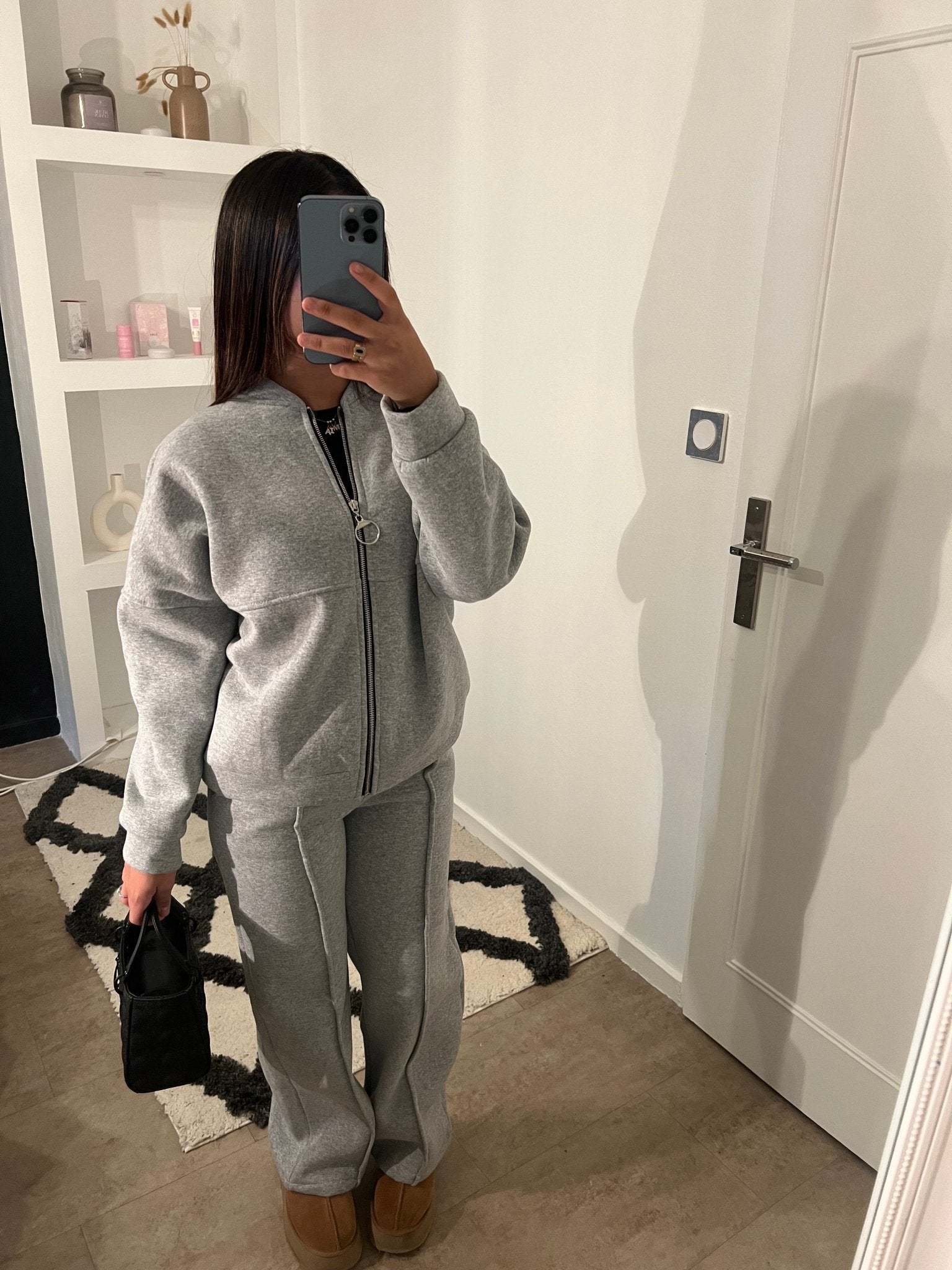 Ensembles jogging et veste gris - ZAHYA - HALWAA